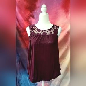 Aztec Lace Tank Top
